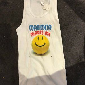 MARIMETA CAMP SMILEY FACE TANK TOP